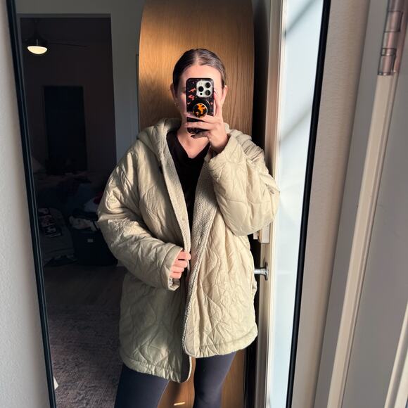 ASOS Olive Green Quilted Puffer Jacket - Picture 1 of 11